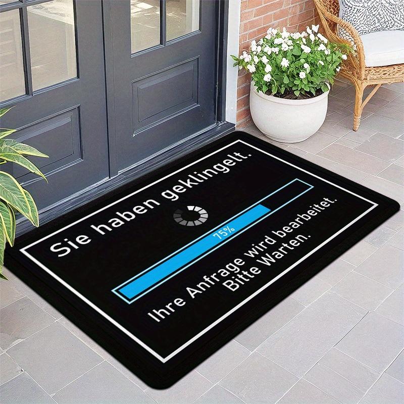 Funny Proverb Door Mat, for Kitchen, Restaurant, Corridor, Bathroom, Bedroom, Study, Computer Room, Entrances, Home Decoration