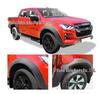 Fits 2022+ Isuzu D-MAX: Reflective Logo Fender Flares - Widened Wheel Arch Trim for Pickup Truck