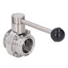 Sanitary Butterfly Clamp Valve with Silicone Washer Stainless Steel Clamp Butterfly Valve