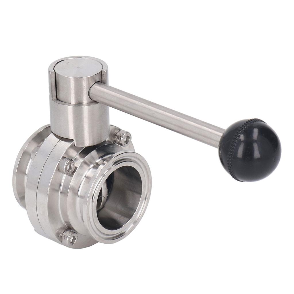 Sanitary Butterfly Clamp Valve with Silicone Washer Stainless Steel Clamp Butterfly Valve