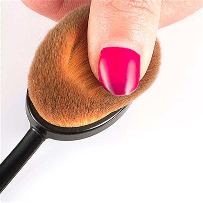 Štětec na make-up ve tvaru zubního kartáčku, štětec na rozjasňovač, štětec na tvářenku, štětec na pudr, nástroj na make-up, jednotlivý štětec, ultrajemné vlákno, měkké štětiny
