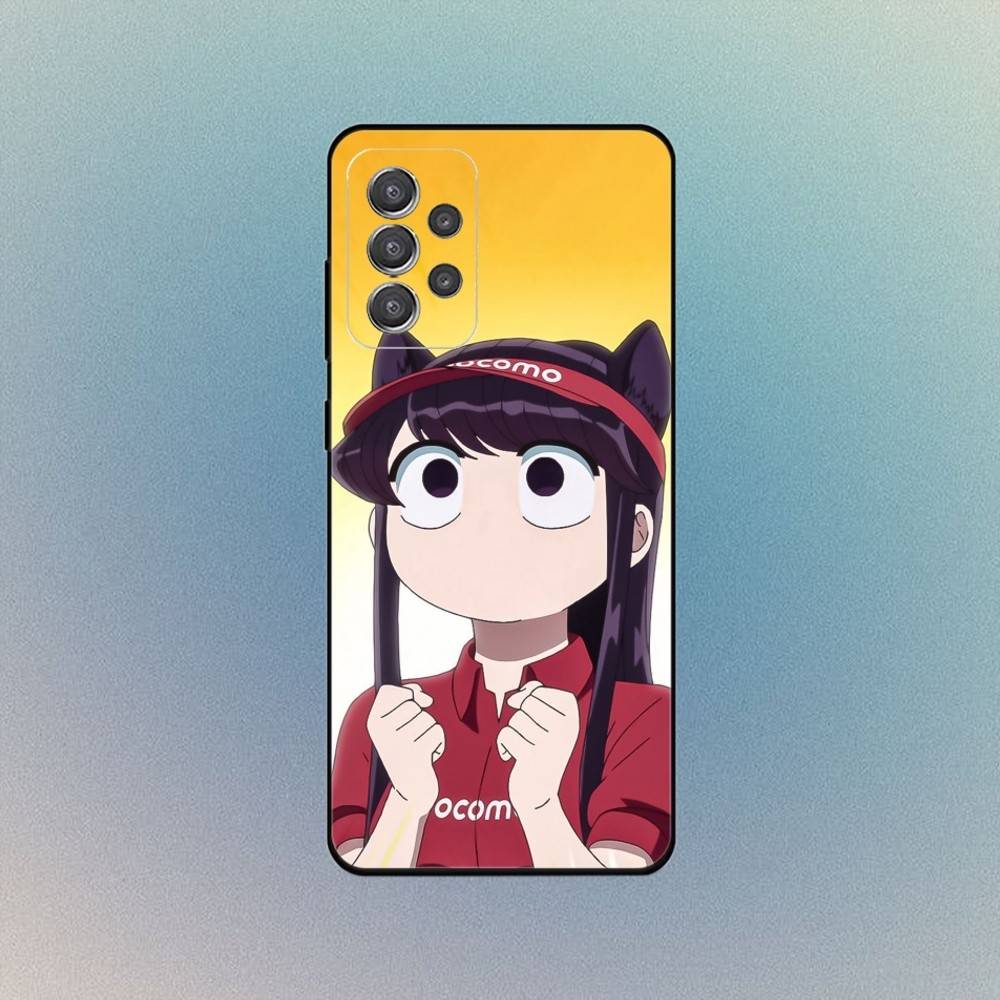 k-Komi Shouko Phone Case For Samsung S25,S24,S21,S22,S23,S30,Ultra,S20 Black Soft Case