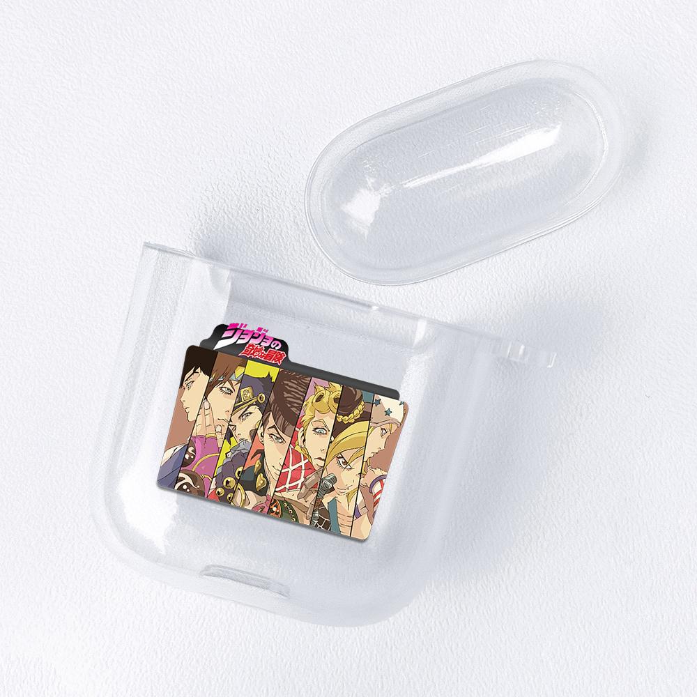Anime Manga JoJos Bizarre Adventure Soft TPU Case for AirPods 3 2 1 Pro Cute Transparent Airpod Pro Airpod Cases Luxury