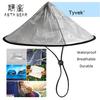 ASTA GEAR Tyvek/DCF Sun Hat Outdoor Ultralight Hat Rainproof Folding Silver-Coated Hat Sunproof Hiking Backpacking