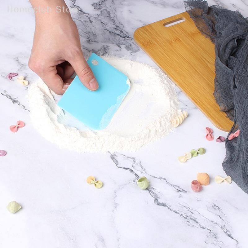 3Pcs/set Cake Cream Scrapers Straight Arc Tooth Shape Cream Bread Cutter Plastic Cake Pasty Scraper DIY Kitchen Baking Tools