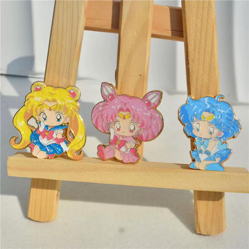 Classic Japanese Anime Girls Sailor Moon Lapel Pins for Backpack Enamel Pin Women's Brooch Badges for Clothes Jewelry Accessorie