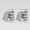 20pcs Double-sided Cleaning Sponges Pan Pot Cleaning and Maintenance Washing Sponges Household Scouring Pad Kit Tools Brush