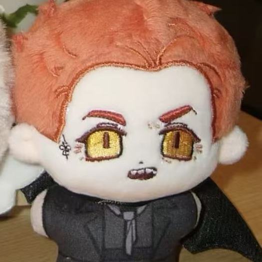 10cm Good Omens Aziraphale Crowley Cosplay Plüschtier Anhänger Niedlicher Engel Seestern Körper Plüschtier Schlüsselanhänger Fans Weihnachten Geburtstagsgeschenke