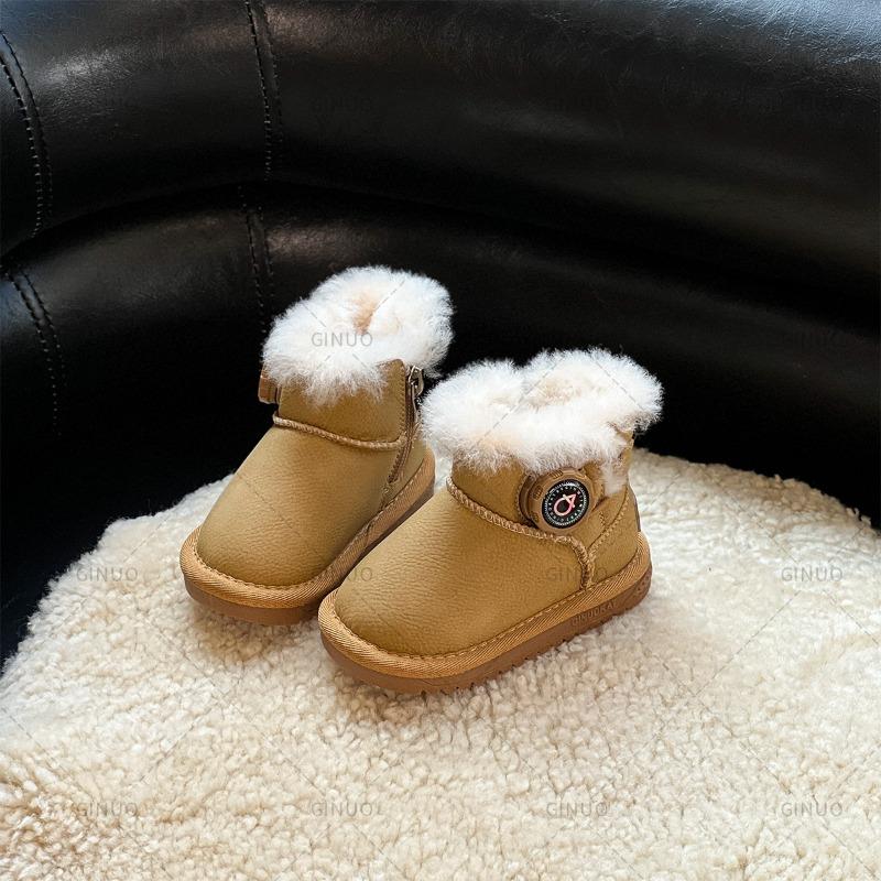 Snow Boots Male and Female Students Thickened Medium Boots Autumn and Winter Non-slip Short Boots