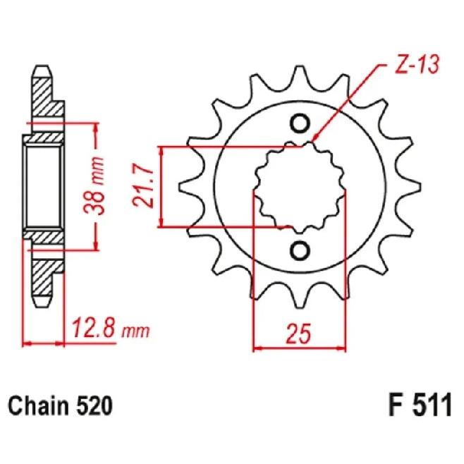 520 Motorcycle Front Rear Sprocket Kits For Kawasaki KLR650 KL650 KLR KL 650 1990-2018