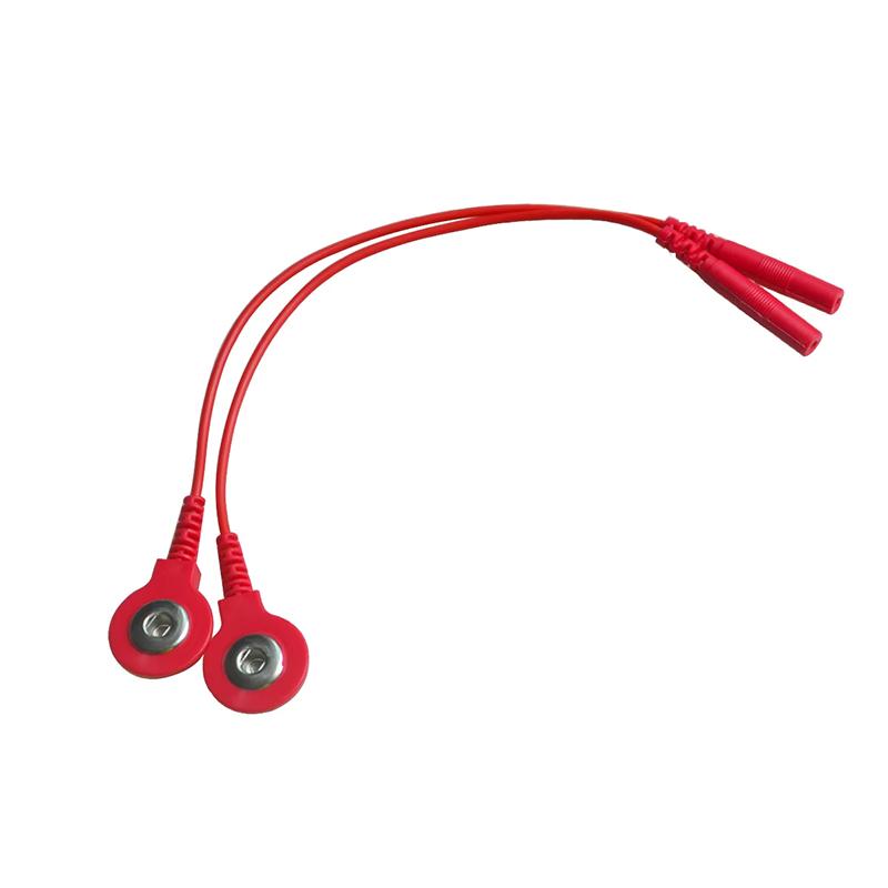 Standart Elektrot Kabloları Kablolar Elektrot Kabloları Dc Başlık 2Mm Çıtçıt 3.5Mm Fiş Tens/Ems Masaj Aleti Terapi Elektrot Eldivenleri İçin