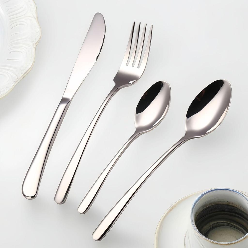 Elegant Stainless Steel Steak Knife and Fork Set - 304 Western Tableware for Hotel