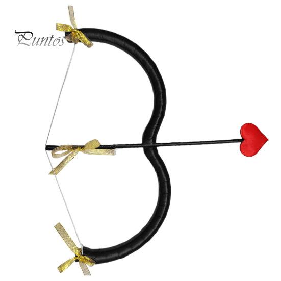 Cupidospil och pil rekvisita hjärtformad rosettdekor Alla hjärtans dag fotografi filminspelning scenkostym föreställningsrekvisita