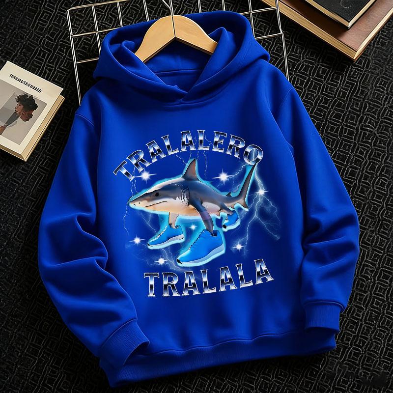 2026 Tralalero Tralala Divertido Shark Meme Kids Clothes Hoodie Toddler Boys Girls sporty hoodie Children Outfits