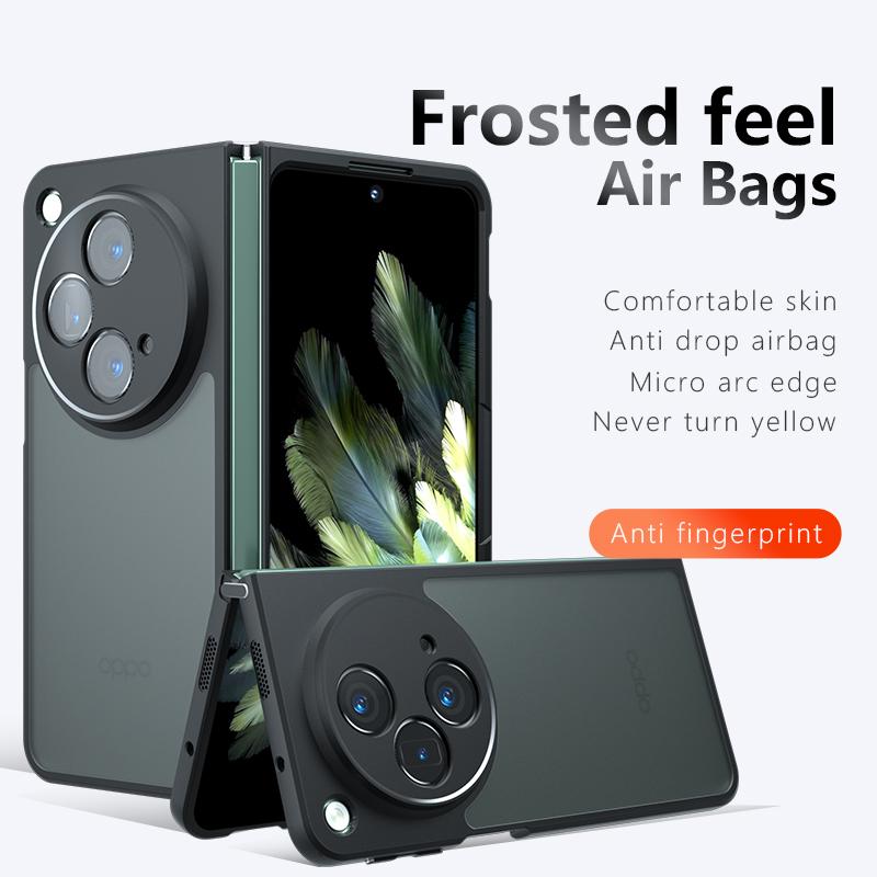 For OnePlus Open Case Ultra-thin Soft TPU Frame Clear Matte PC Back Shockproof Cover Coque Fundas for OPPO Find N3