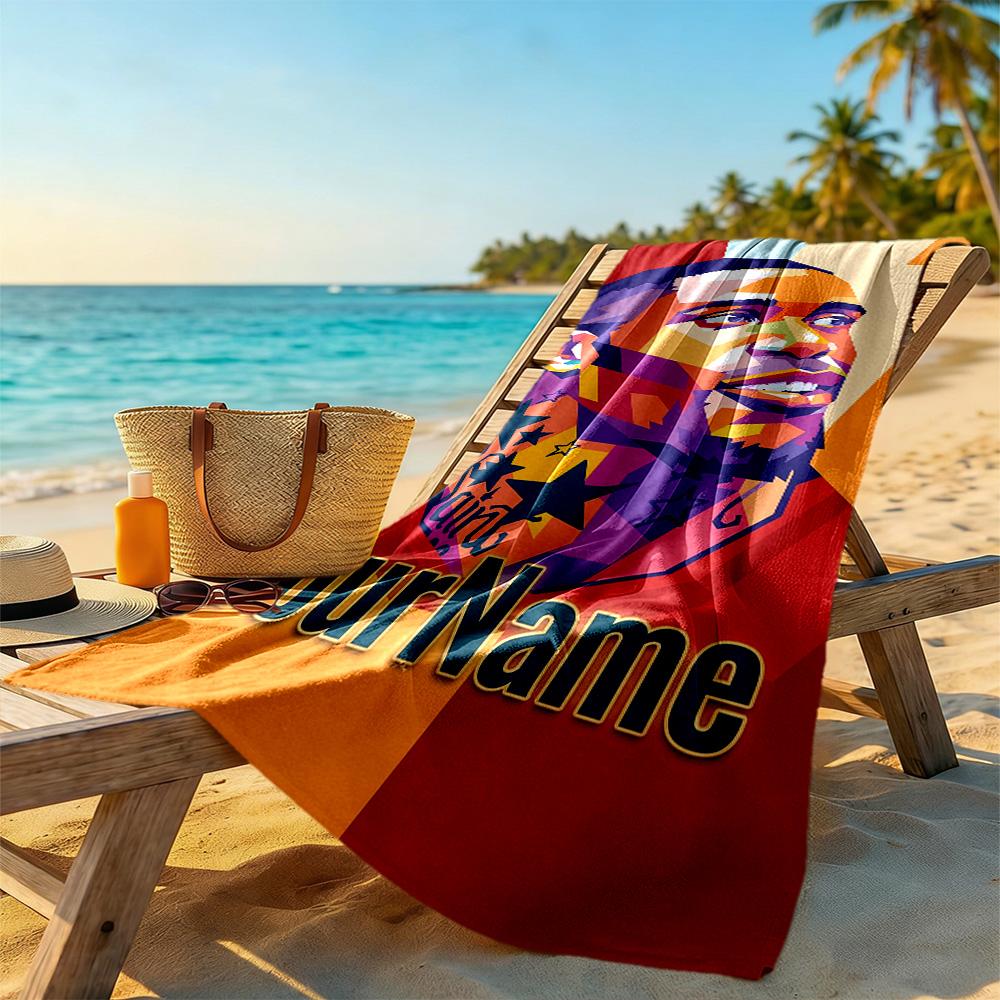 Galatasaray Personalized Text Beach Towel Quick-Dry Soft Microfiber