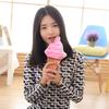 Ice Cream Cone Plush Pillow Toy with Free Shipping - Custom Logo Options Available