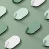 8 PCS White Green Adhesive Hook Iron Robe Hook Durable Coat Hook  Home Supply