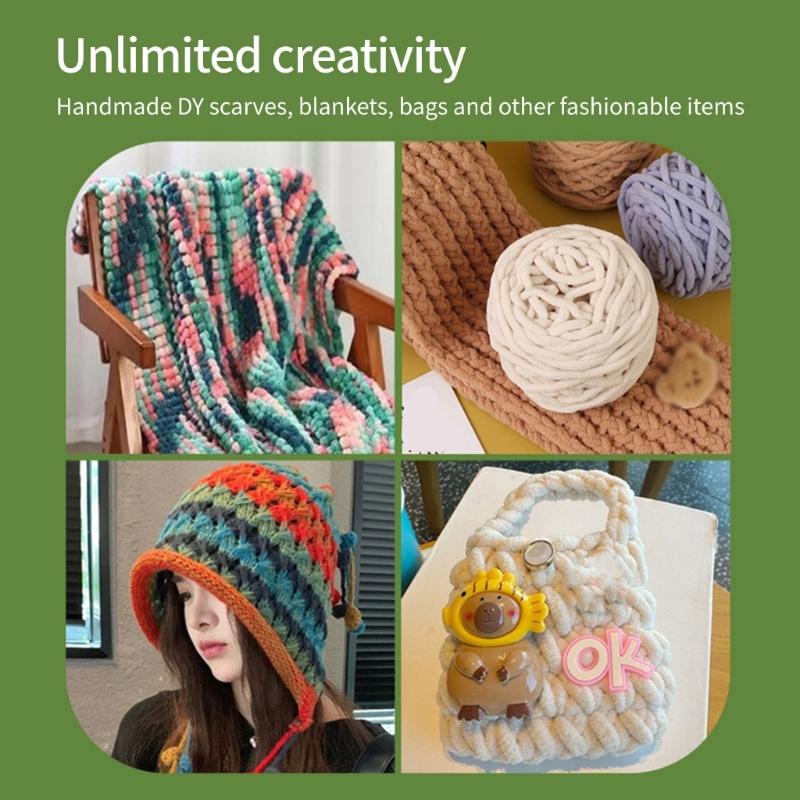 Ergonomischer Häkelhaken aus Holz für Anfänger und Erwachsene zum Stricken von Pullovern, Schals, Taschen und Socken (20 mm, 25 mm oder 30 mm)