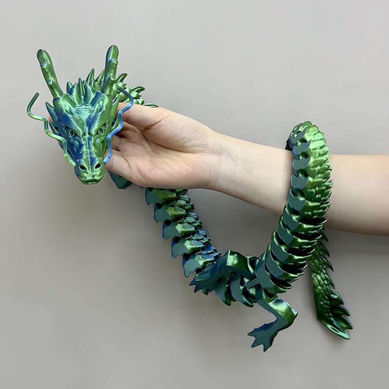 88СМ 3D-надрукований Кристалічний Дракон-самоцвіт Іграшка-фіджет, що обертається, Рухомий Дракон, Подарунок для дітей з СДУГ, Ідеально підходить для подарунка на День народження