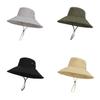 Outdoor Wide Brim Sun Hat With Adjustable Fit For Hiking And Camping