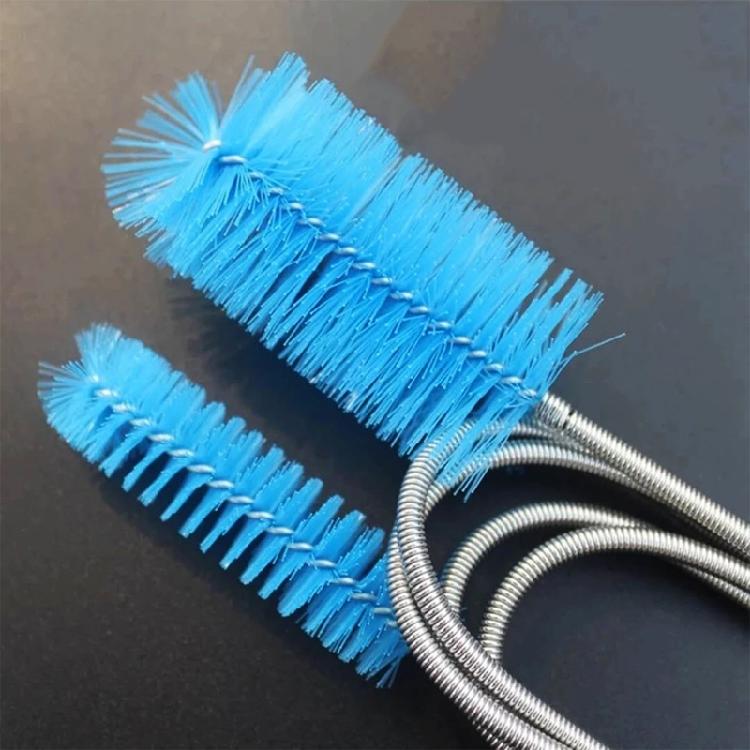 Aquarium Filter Brush Hose Clean Brushes Stainless Steel Flexible Cleaner Brush