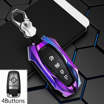 3/4 Buttons Car Key Case Full Cover for Ford Fusion Mustang Explorer F150 F250 F350 EcoSport Edge S-MAX Ranger Lincoln Mondeo