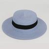 Color Square 20 Buckle Round Straw Hat Summer Travel Sunshade Cap Breathable