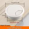 Round Plastic Cable Grommet Hole Cover for Office Desk - Sizes 50/60/65/80 Mm