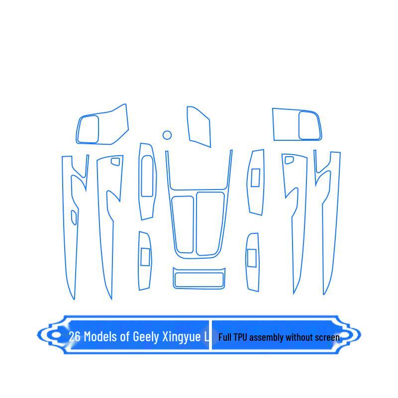 Geely Xingyue L Innenraumschutz: Armaturenbrett, Navigationsbildschirm, Steuerungsaufkleber für 26 Modelle