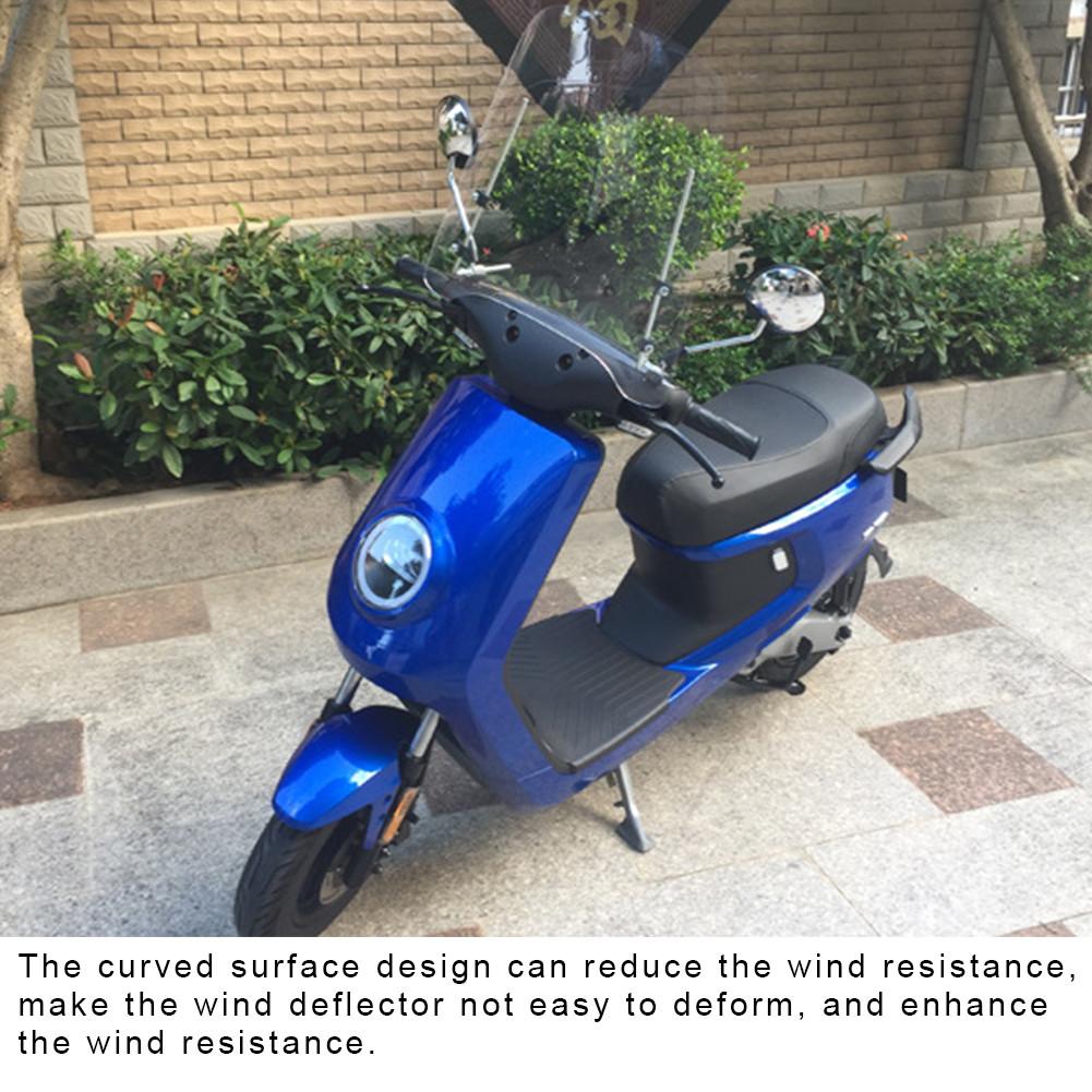 Motorcycle Universal Windshield For Electric Scooter Transparent Battery Car Flashing Tricycle Mounting Motorbikes Deflector