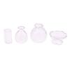 1:12 Dollhouse Miniature Glass Vase Dessert Cup Wine Bottle Wishing Bottle W/Corked Home Decor Toy Doll House Accessories