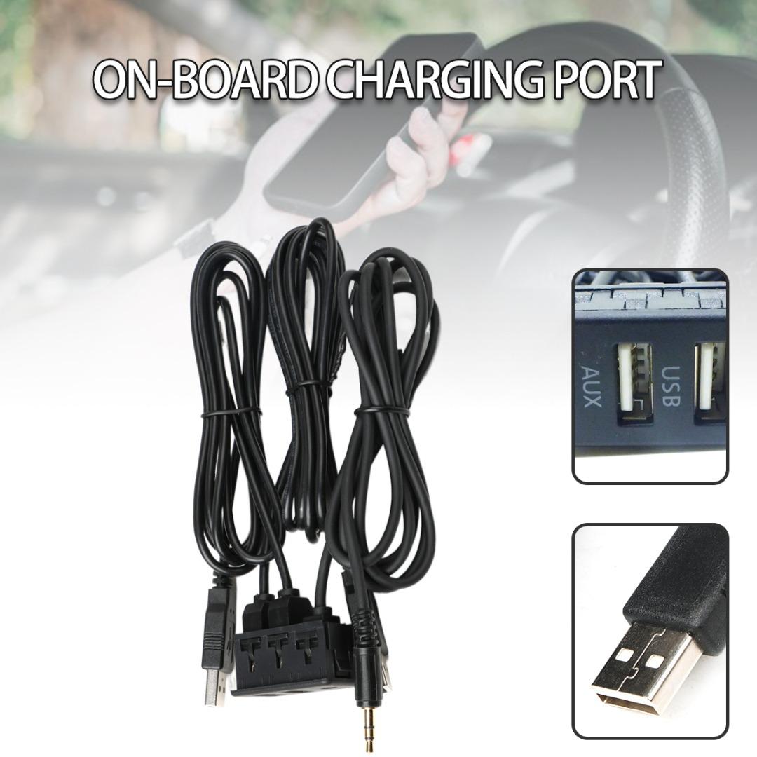 

PDTO 150 см автомобильная приборная панель для скрытого монтажа AUX двойной USB-порт панель автоматический удлинительный кабель для лодки