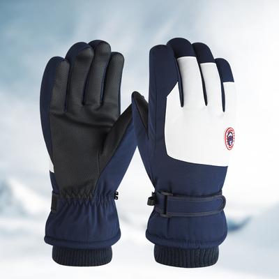 Winter Ski Gloves for Men and Women In Winter Warmth and Coldness Plus Velvet Thickened Outdoor Sports Windproof Riding Anti Slip Touch Screen