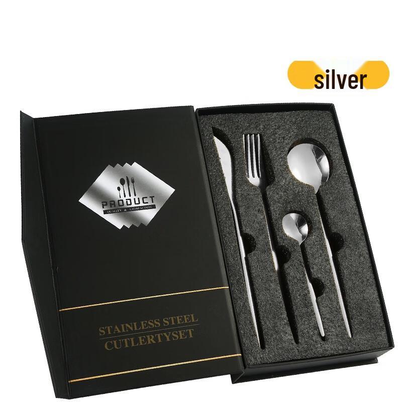 ZISIZ Rose Gold Stainless Steel Cutlery Set