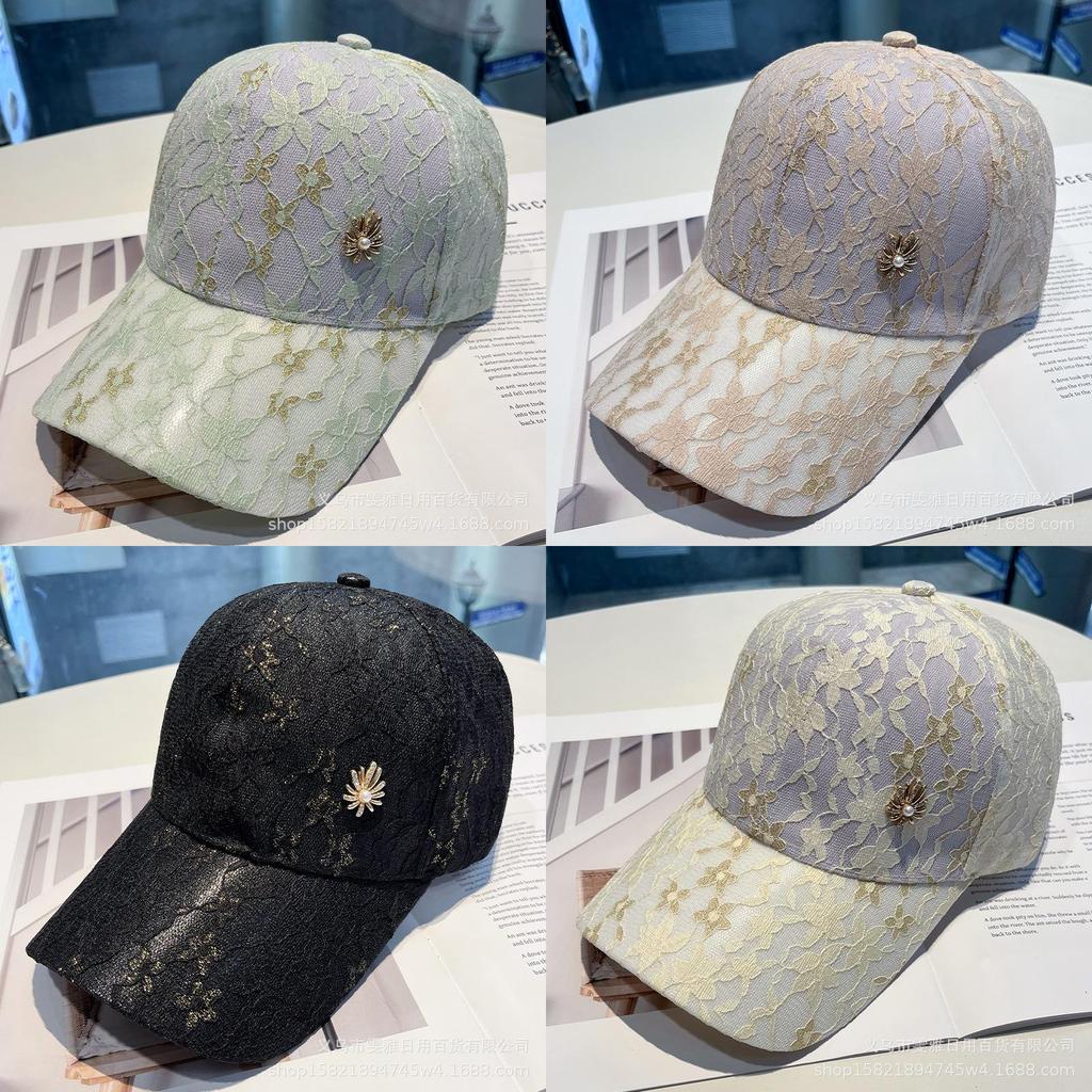 Summer Womens Lightweight Water Drizzle Lace Baseball Cap With Sunshade And Breathable Mesh For Sun Protection