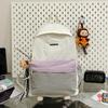 Cute Korean Style Student Backpack With Nylon Material And Cushioned Straps For Daily Use