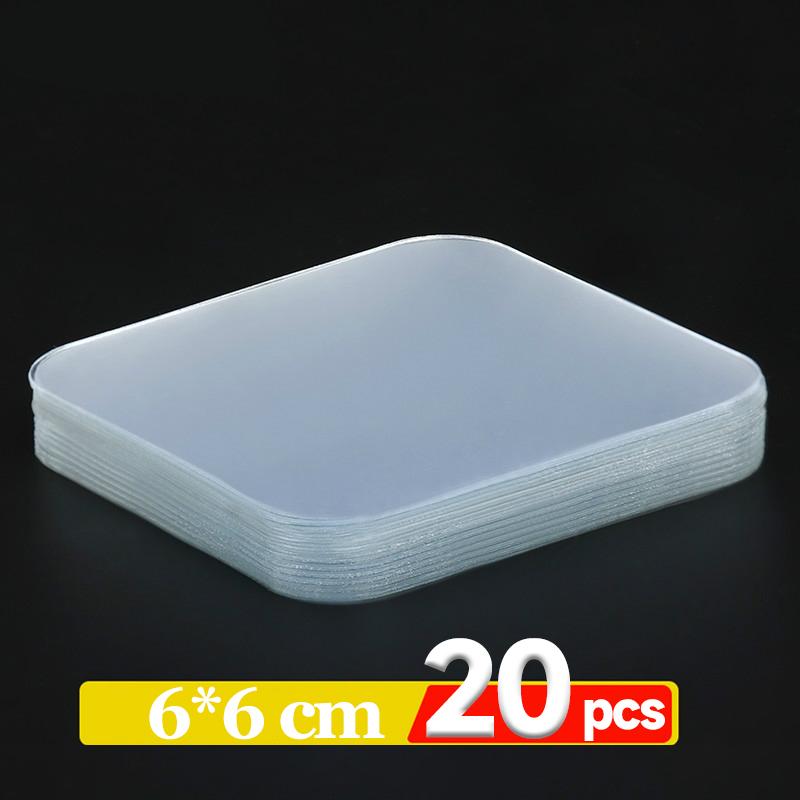

Transparent Double Sided Adhesive Tape Nano Gel Pads Super Strong Heavy Duty Washable Sticky Patch for Wall Hanging And Mounting