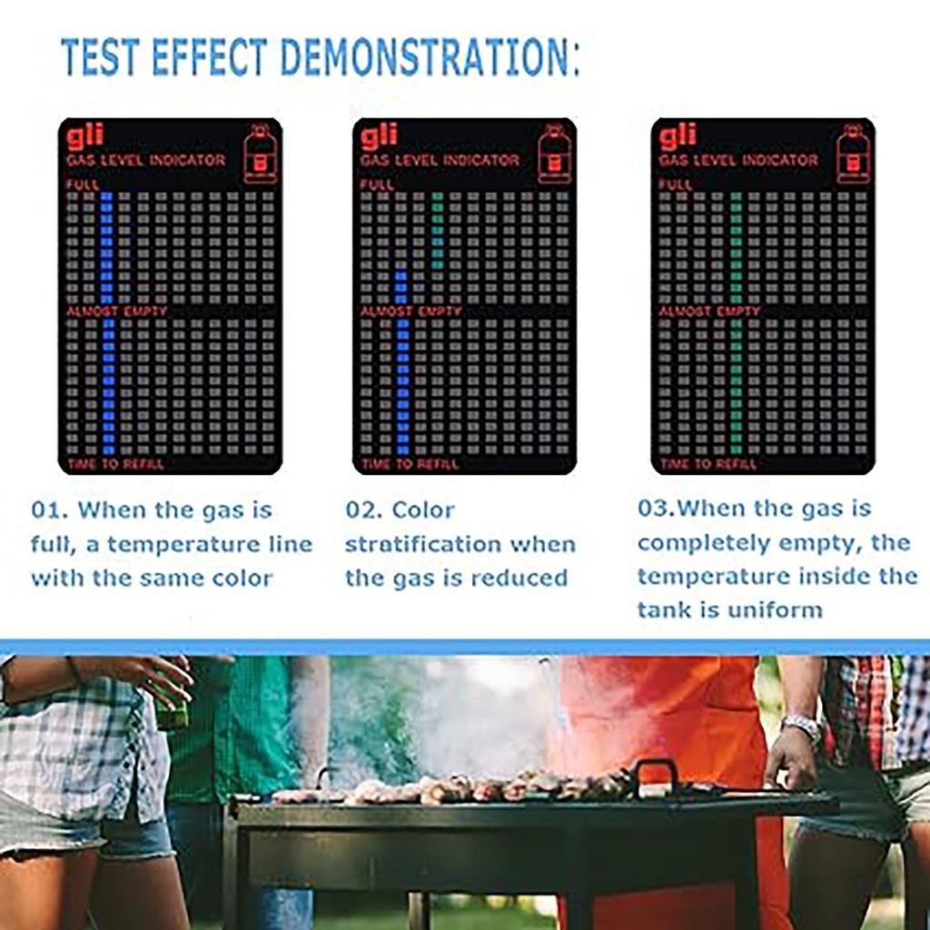 Magnetic Gas Level Indicator, Reusable Propane Meter Level Indicator, Tank Gauge Level Indicator For Home And Kitchen