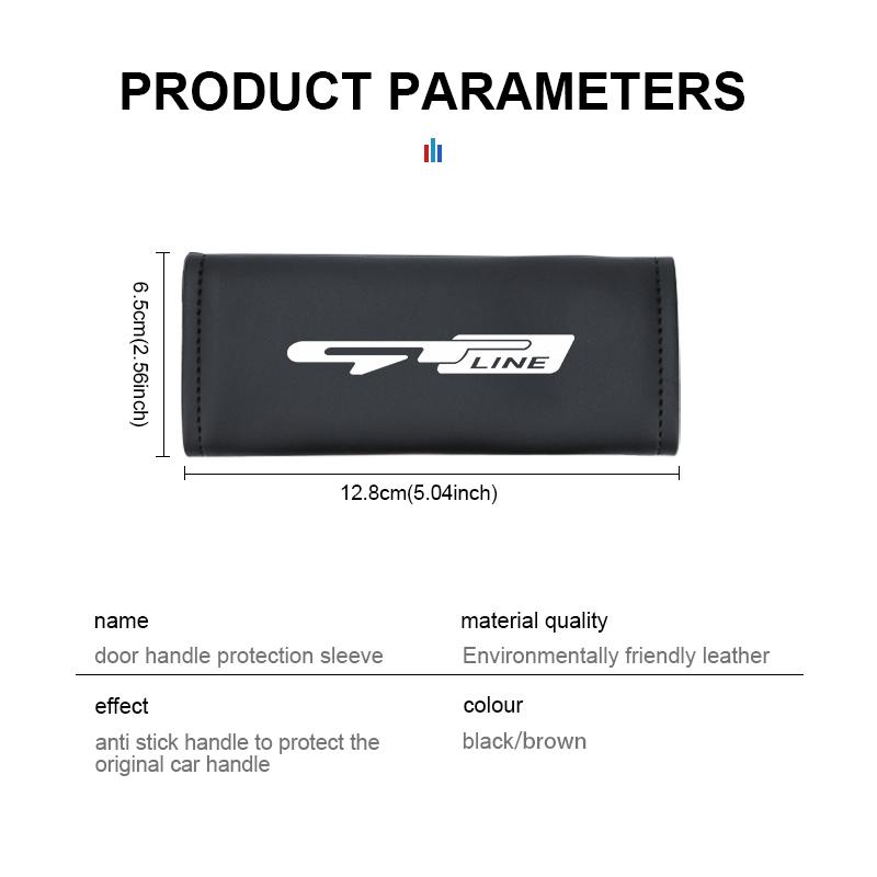 ABCDFY1 For KIA Car Door Inner Handle Protective Cover Non-slip Anti-Wear Protection Case gt gtline Xline ceed Forte RIO STINGER Seltos