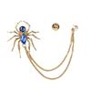 Fashion Versatile Spider Brooch Exaggerated Design Zircon Brooches  Shirt Collar