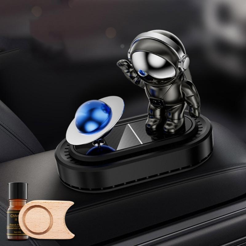 Solar Powered Astronaut Air Freshener Decoration Essential Oil Diffuser Car Ornament Fragrances Dispenser