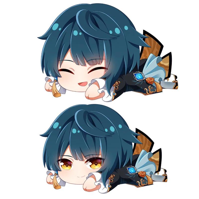 Genshin Impact Plush Pillow Anime Plushie Sofa Cushion Paimon Amber Lumine Keqing Klee Barbara Cartoon Stuffed Toy Birthday Gift