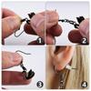 100 Pcs Earring Hooks Wire Buckle Fish Hooks Pendant Connectors Clip Clasps Earplugs for DIY Jewelry Making Crafts