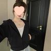 Women's Gray Slim-Fit Hooded Zip-Up Sweatshirt Jacket - Spring & Autumn Cardigan