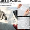 Tallew 4 Pcs Universal Plastic Car Cover 12. 5 X 21. 7ft Disposable Waterproof Full Exterior Cover with Elastic Band for Automobiles Sedan Outdoor