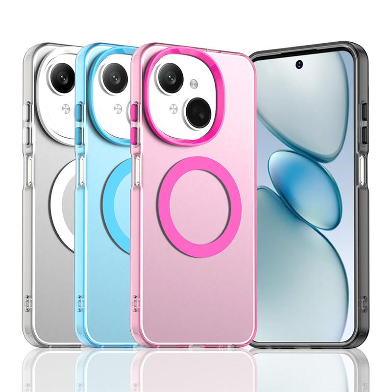 Pro Tecno Spark Go 1S Pouzdro Pro Tecno Spark Go 1S 1 Kryt Průsvitná Bonbónová Barva Matný Magnetický Nárazuvzdorný Ochranný Nárazník