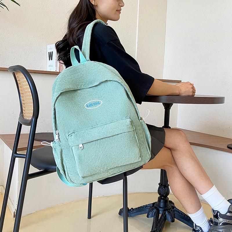 Large-capacity Schoolbag, Simple Backpack, Campus Color-blocking Backpack, Travel Backpack
