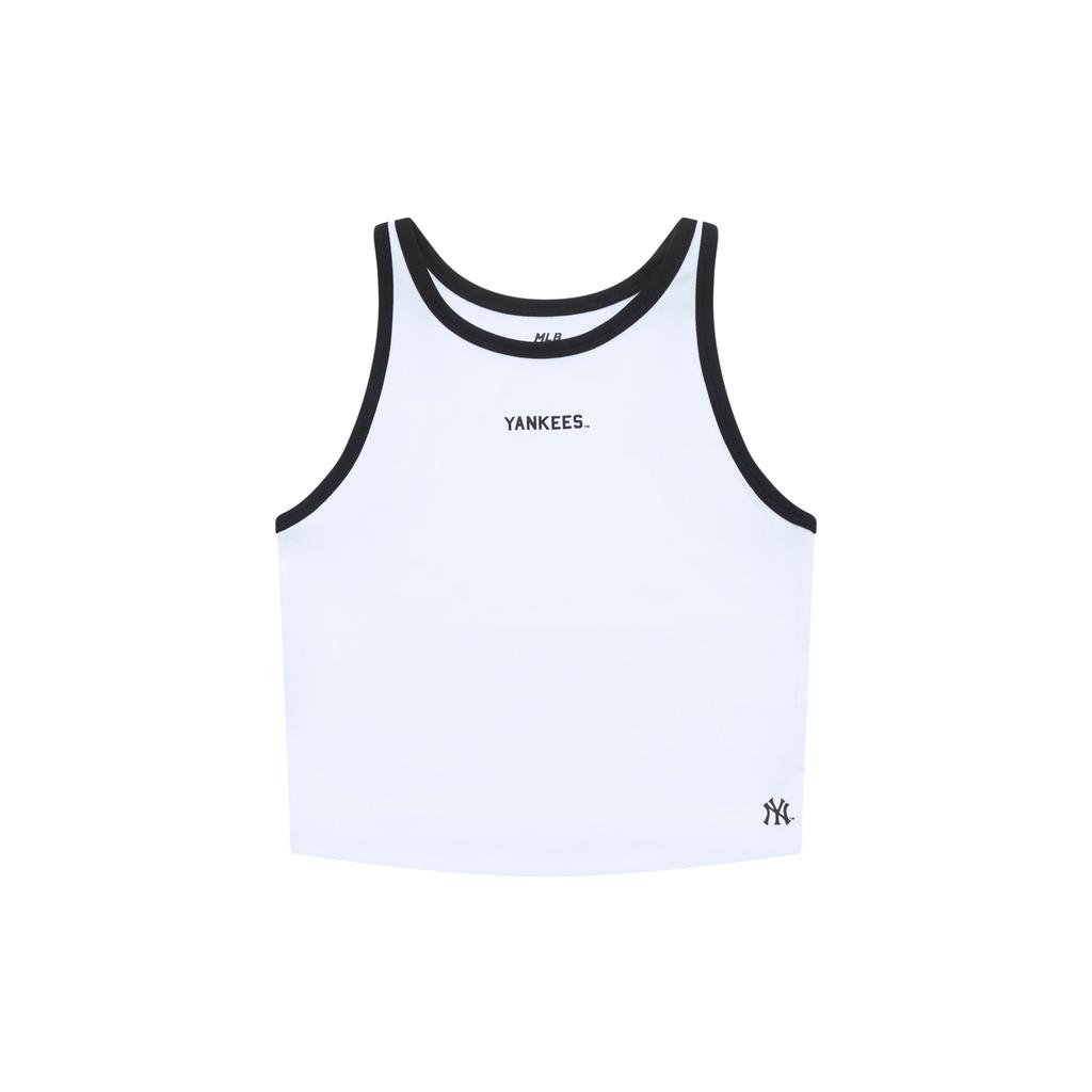 New MLB Preppy Style Collection New York Yankees SS25 Tank Top Women's White 3FTOV0153-50WHS