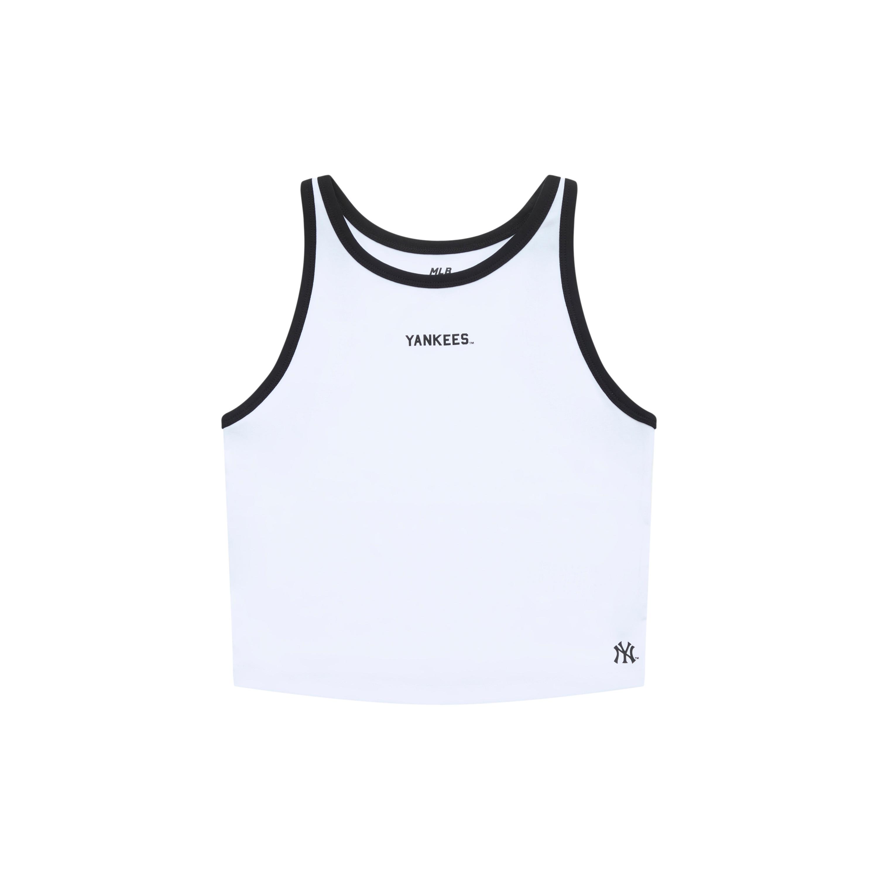 

New MLB Preppy Style Collection New York Yankees SS25 Tank Top Women s White 3FTOV0153-50WHS M